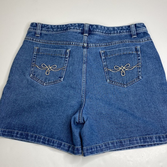 Blue Denim Women's Shorts - Picture 2 of 13